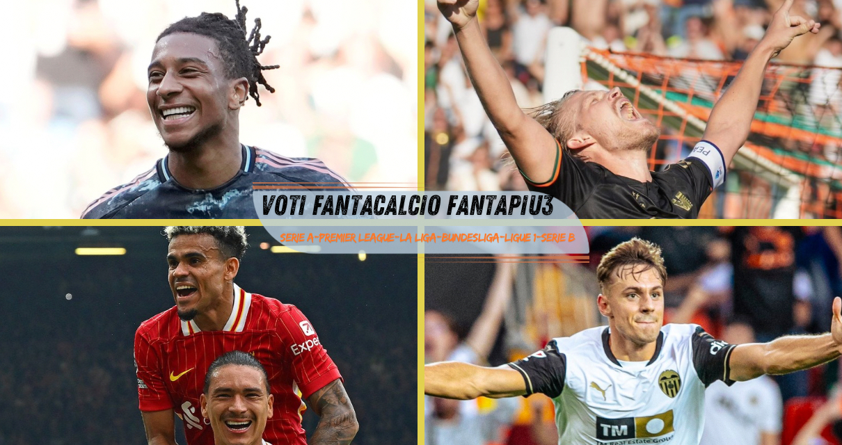 Voti fantacalcio Serie A, Premier League, La Liga, Bundesliga, Ligue 1 e Serie B