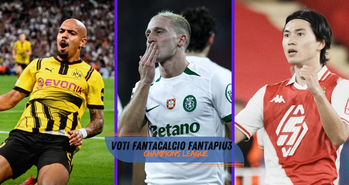 Voti fantacalcio Martedì Champions League