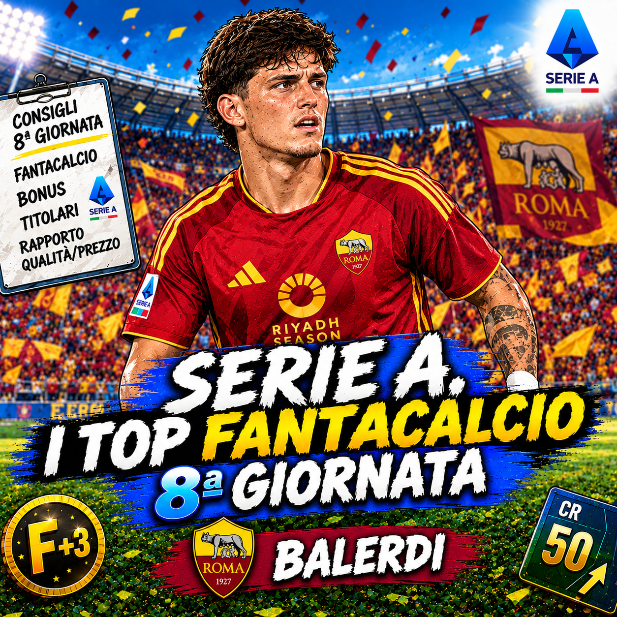 Serie A, i top fantacalcio della 8ª giornata