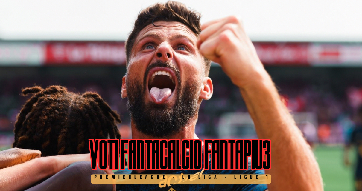 Voti Fantacalcio Fantapiu3 Premier League, La Liga e Ligue 1