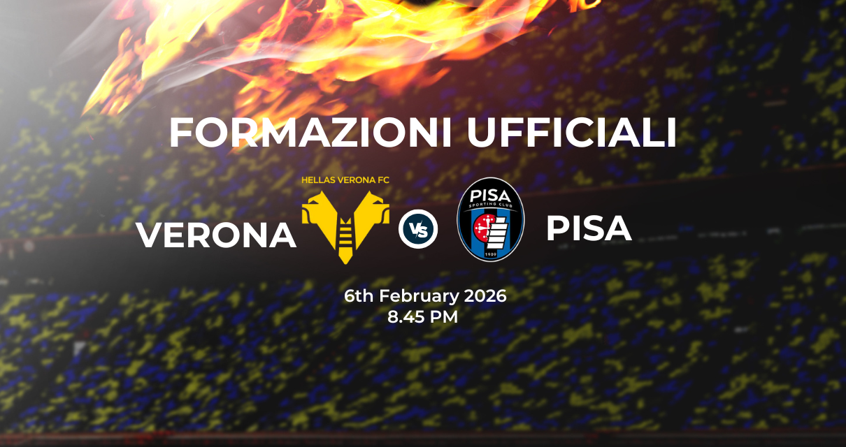 Verona Pisa, le formazioni ufficiali