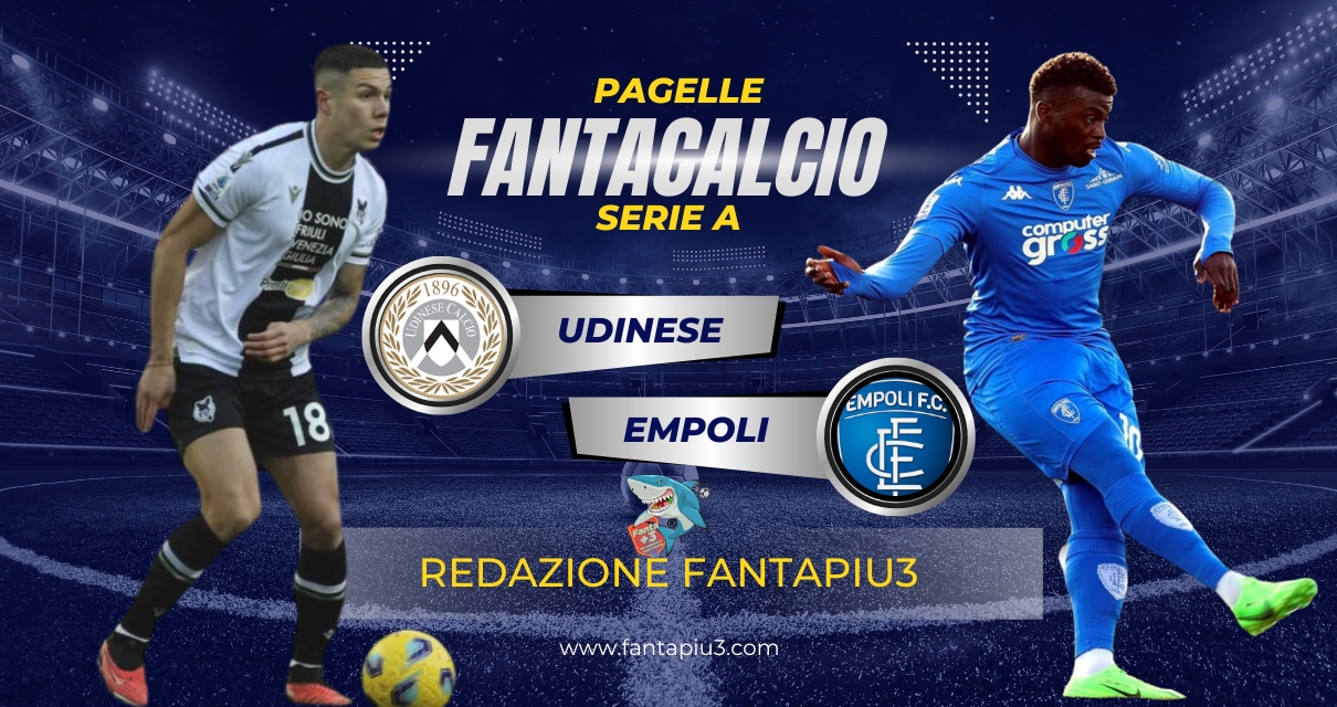 Udinese Empoli, le pagelle: un penalty per parte, Niang sigla il vantaggio, Samardzic la riacciuffa all'ultimo secondo
