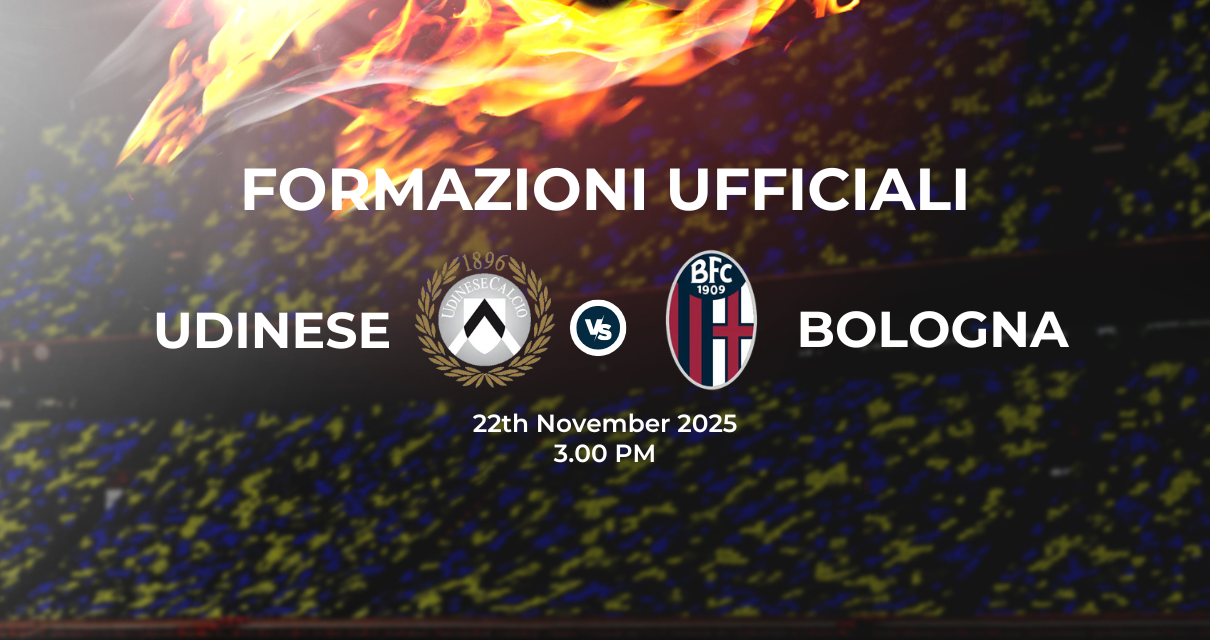 Udinese Bologna, le formazioni ufficiali