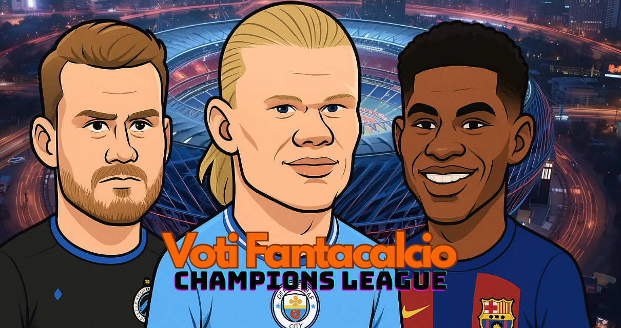 Voti fantacalcio Giovedì Champions League