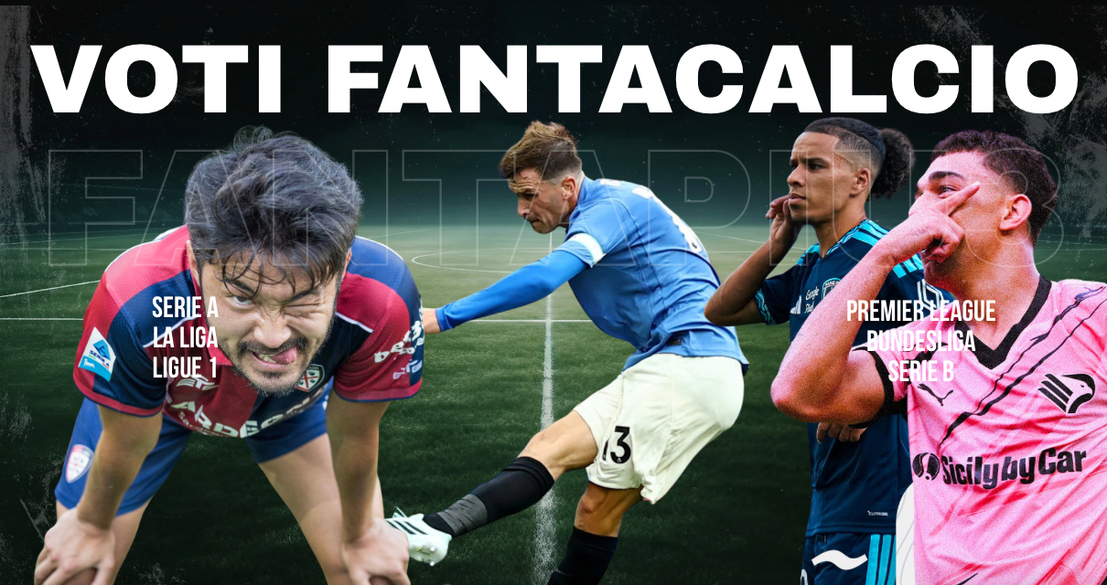 Voti Fantacalcio Fantapiu3 del sabato di Serie A, Premier League, La Liga, Bundesliga, Ligue 1 e Serie B