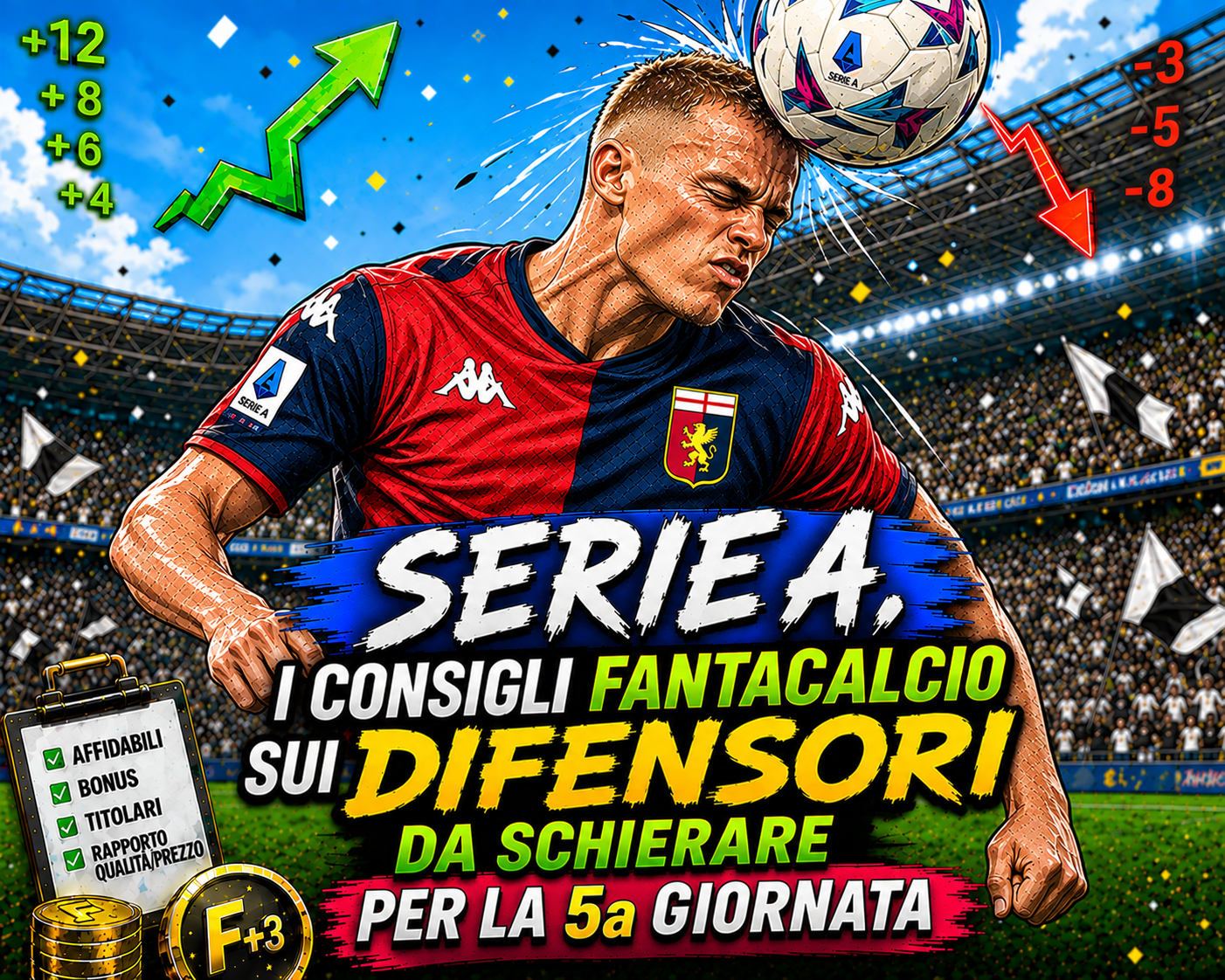 Serie A, i consigli fantacalcio sui difensori da schierare per la 5ª giornata