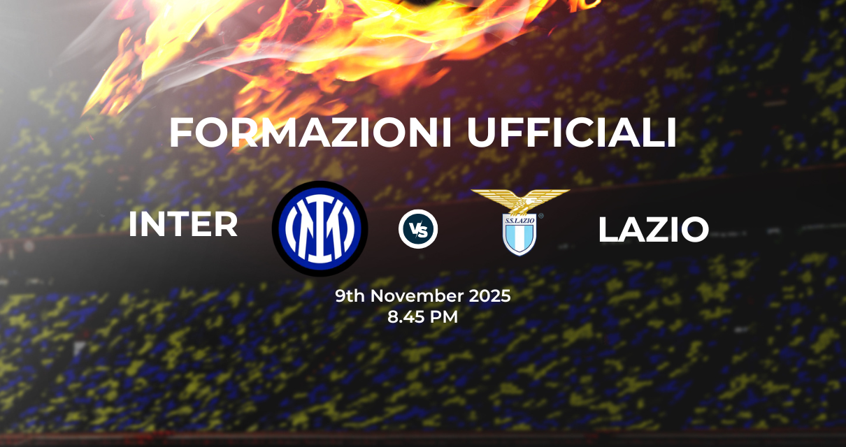 Inter Lazio, le formazioni ufficiali
