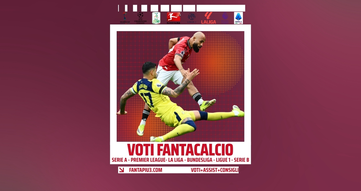 Voti Fantacalcio Fantapiu3 Serie A, Premier League, La Liga, Bundesliga, Ligue 1 e Serie B