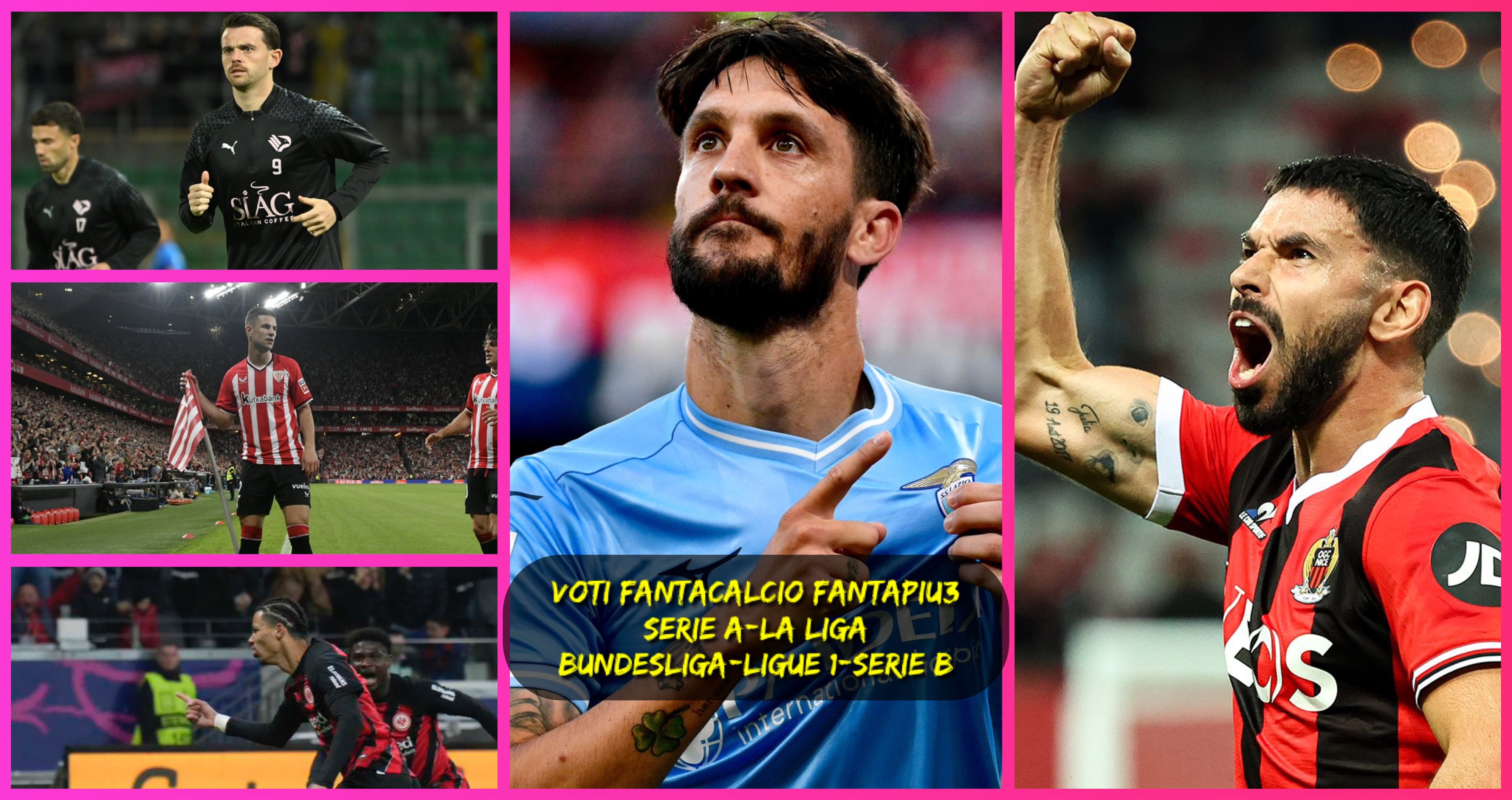 Voti fantacalcio Fantapiu3 per Serie A, La Liga, Bundesliga, Ligue 1 e Serie B