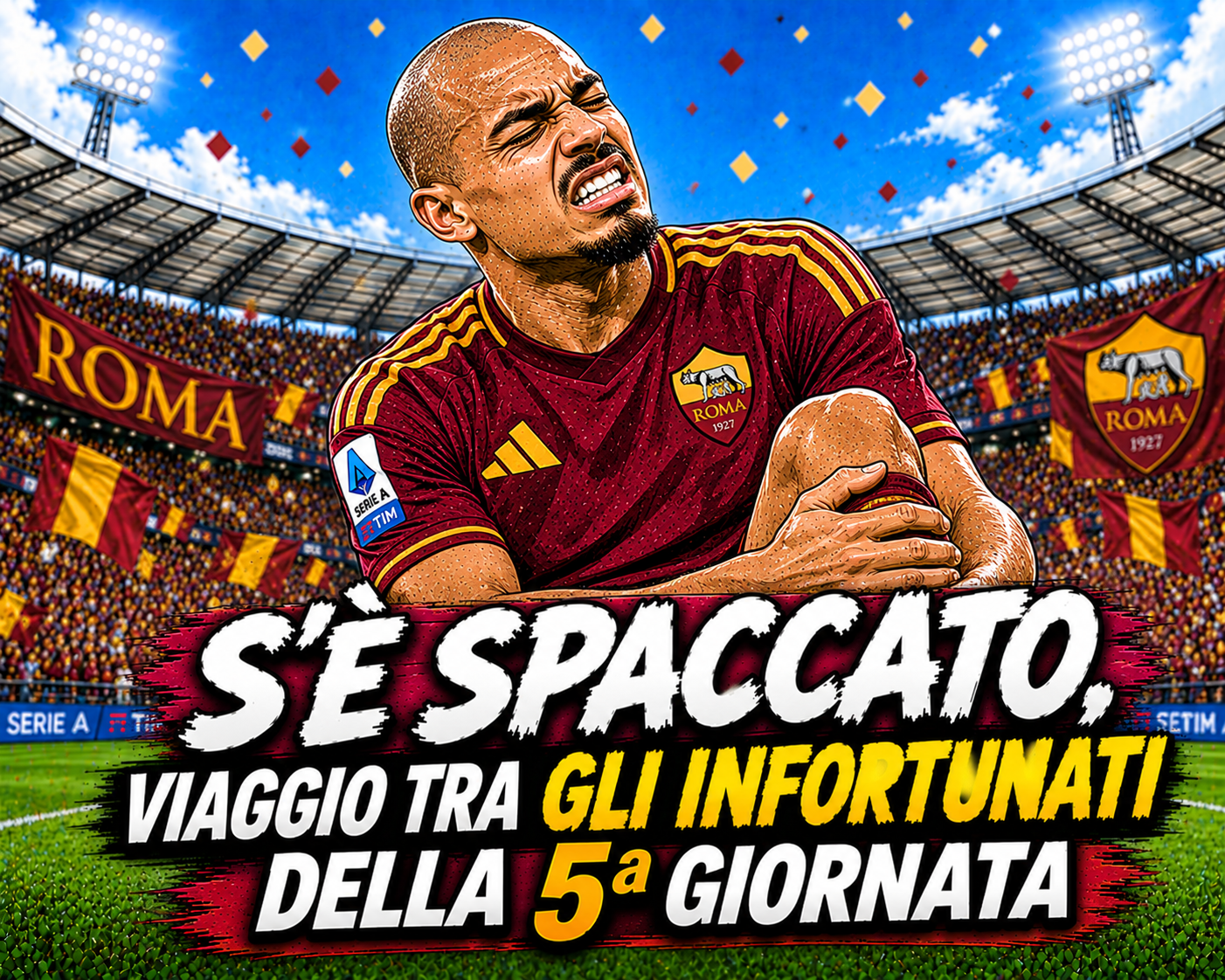 S'è spaccato, viaggio tra gli infortunati della 5ª giornata di campionato