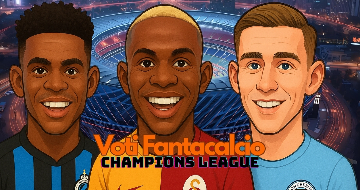 Voti fantacalcio Mercoledì Champions League