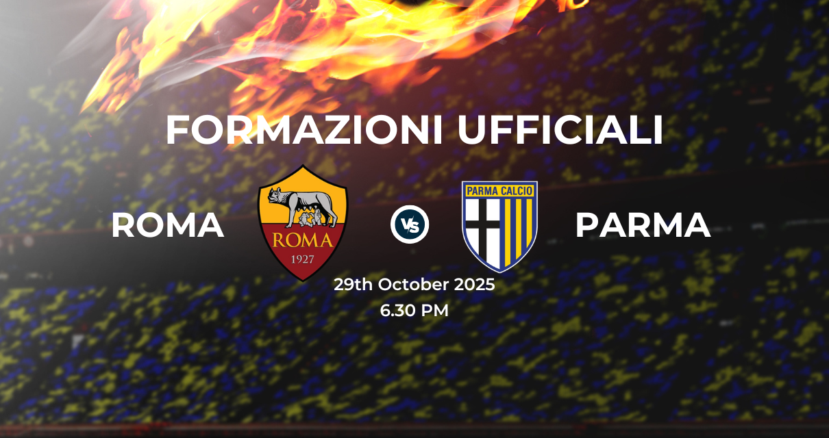 Roma Parma: le formazioni ufficiali 