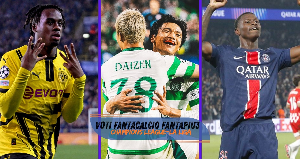 Voti fantacalcio Mercoledì Champions League e La Liga