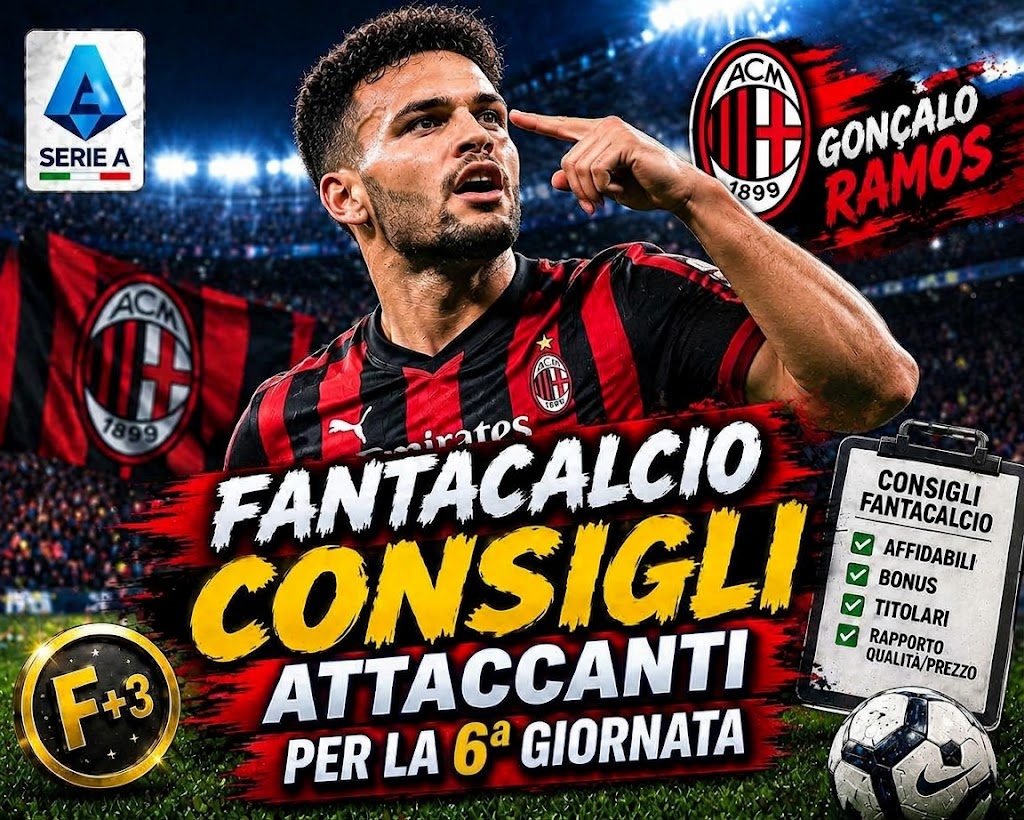 Serie A, i consigli fantacalcio sugli attaccanti da schierare per la 6ª giornata 