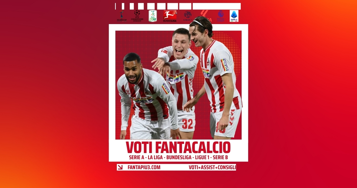 Voti Fantacalcio Fantapiu3 Serie A, La Liga, Bundesliga, Ligue 1 e Serie B