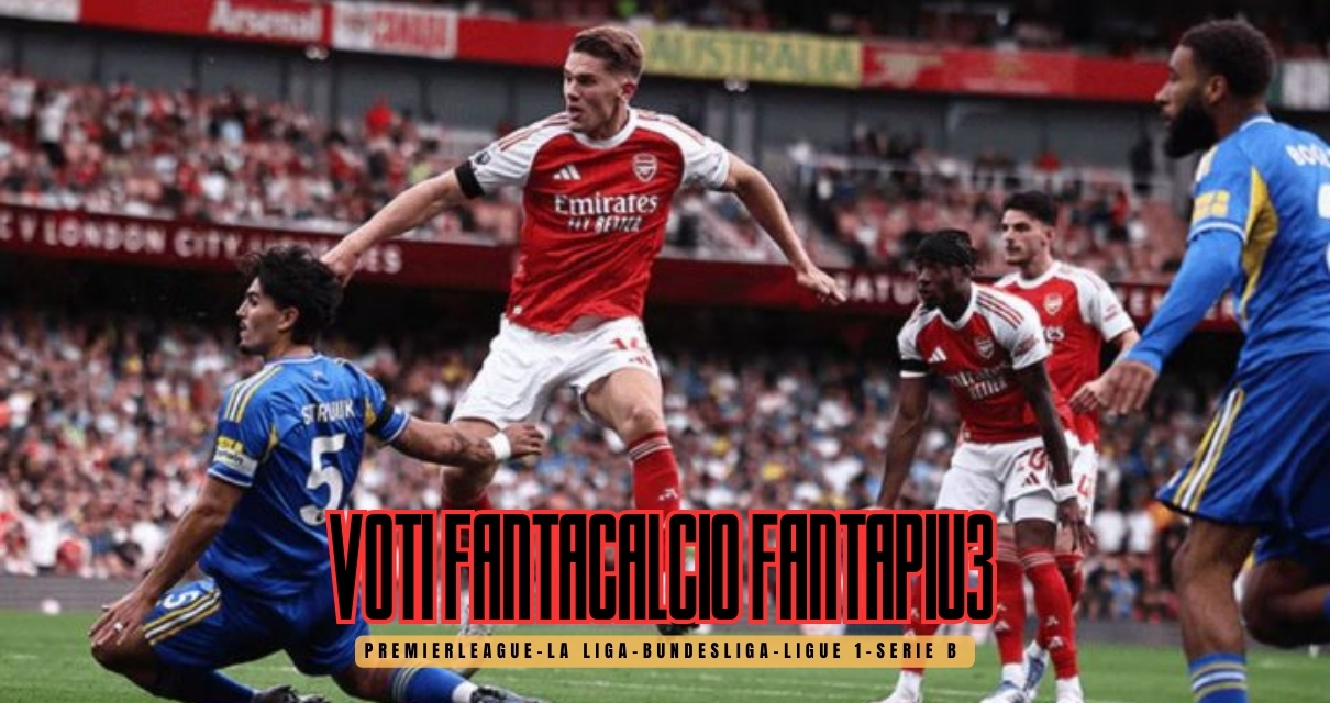 Voti Fantacalcio Fantapiu3 Premier League, La Liga, Bundesliga, Ligue 1 e Serie B