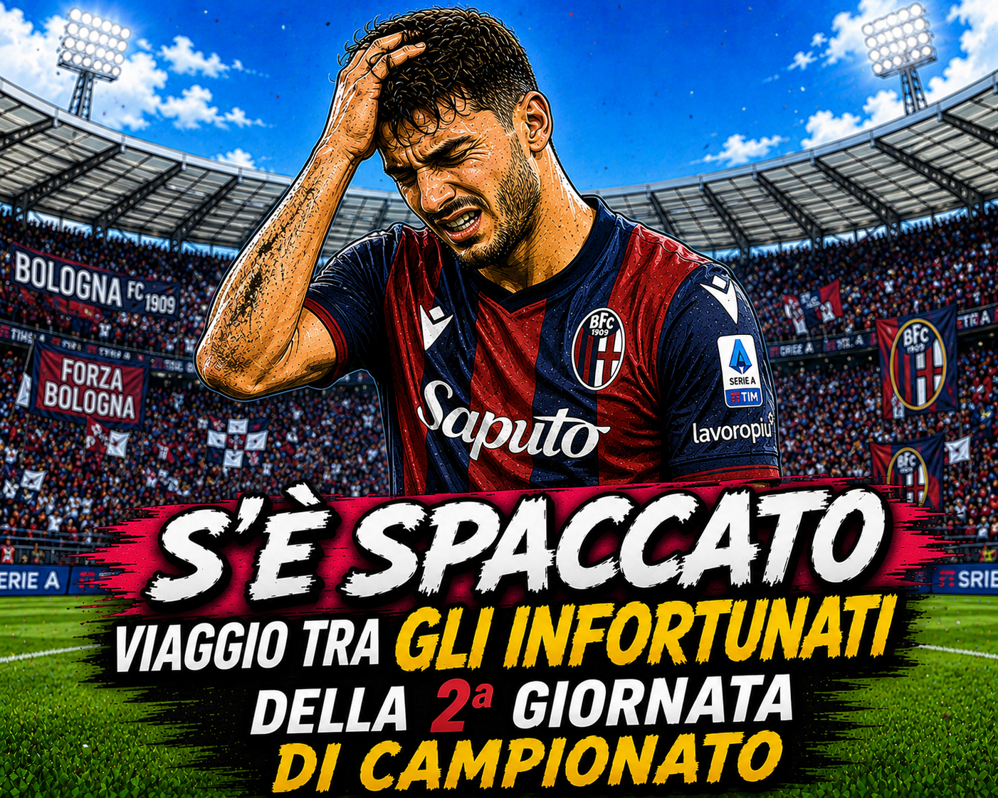 S'è spaccato, viaggio tra gli infortunati della 2ª giornata di campionato