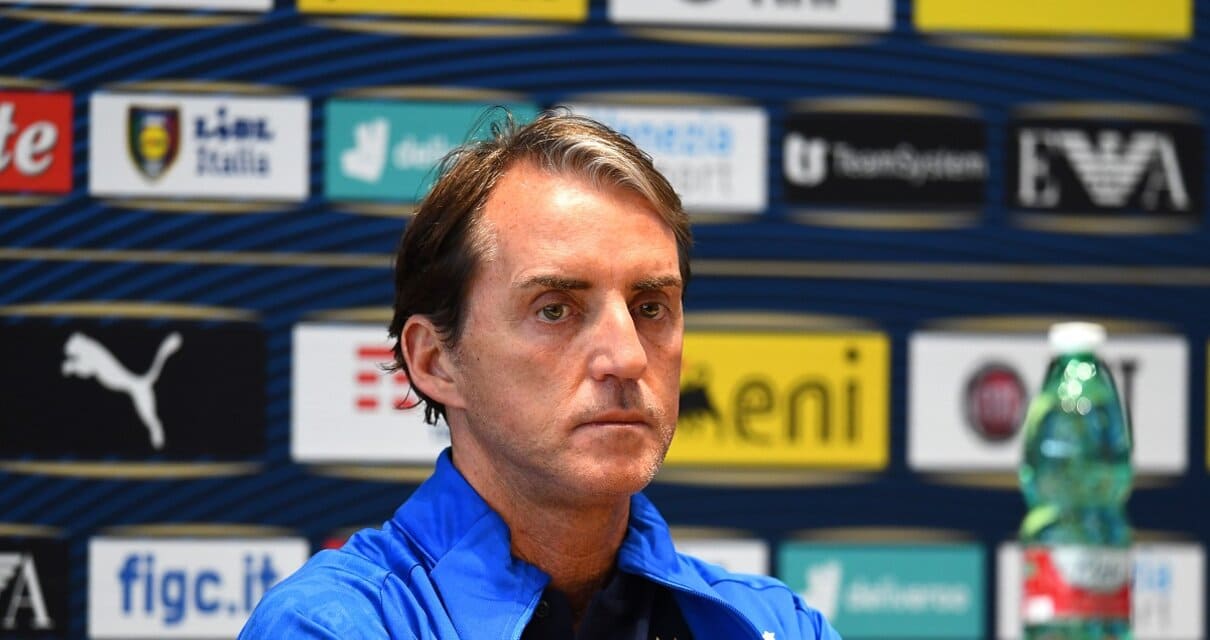 La conferenza stampa di Mancini