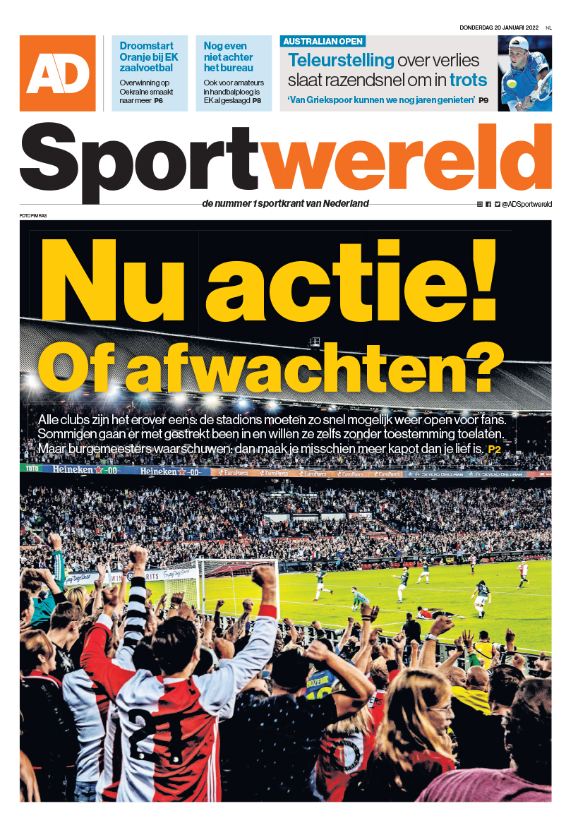 prima pagina sportwereld olanda