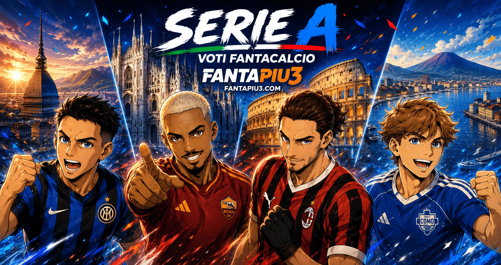 voti fantacalcio fantapiu3 9ª SASSUOLO LAZIO e ROMA CAGLIARI e TORINO COMO e MILAN BOLOGNA e PARMA UDINESE e VENEZIA INTER e GENOA JUVENTUS e MONZA NAPOLI e FROSINONE LECCE E FIORENTINA ATALANTA pagelle serie a